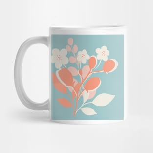 Modern floral bouquet print Mug